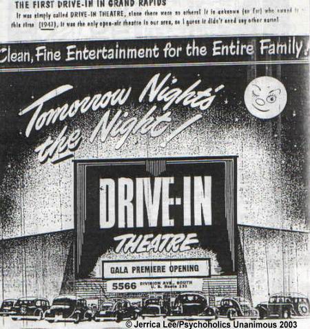 Stardust Drive-In Theatre - Division Grand Opening Ad 1947 Courtesy Jerrica Lee